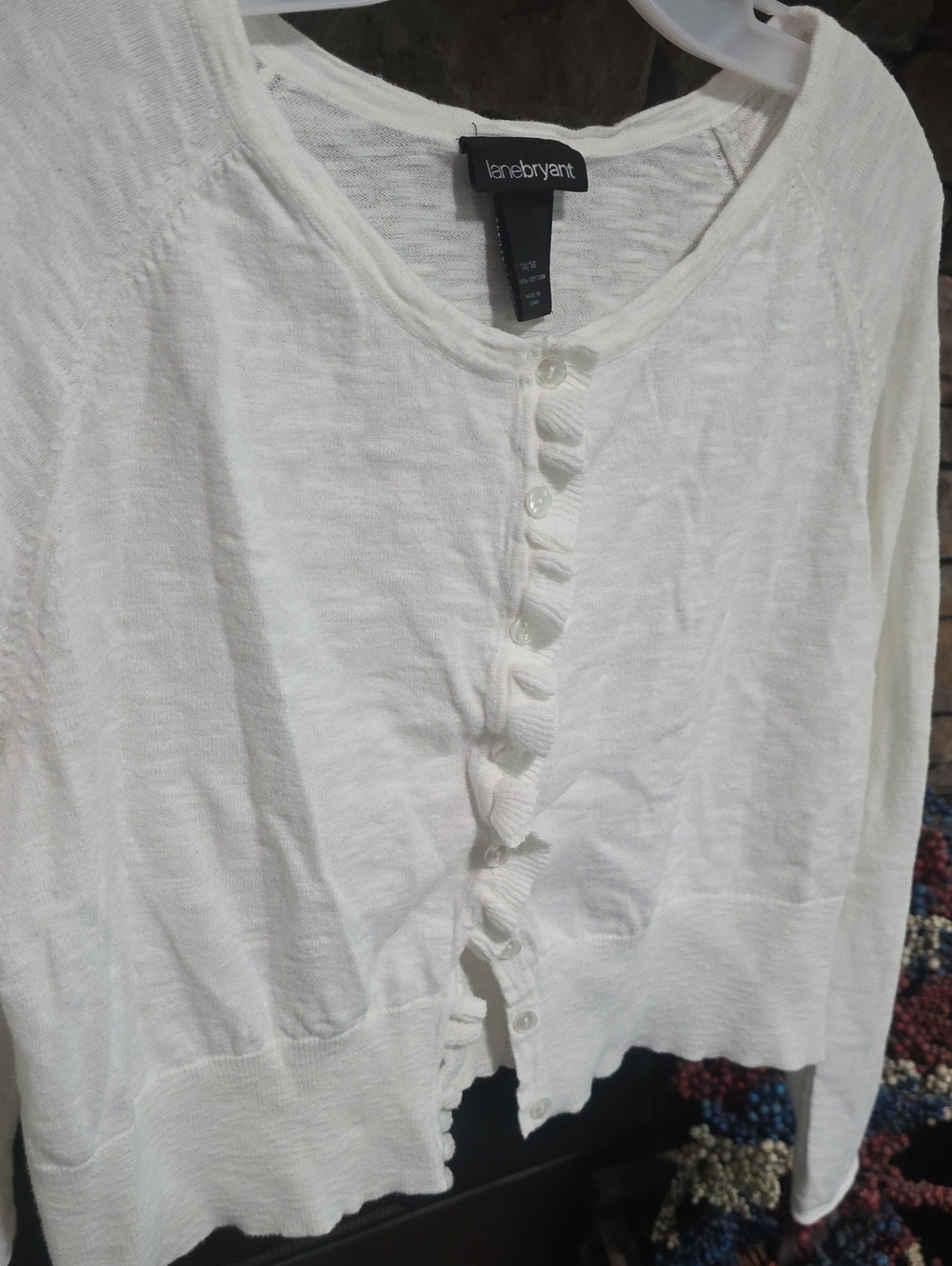 Lane Bryant Crop Thin Cardigan Sz 14_16 - Picture 2 of 5
